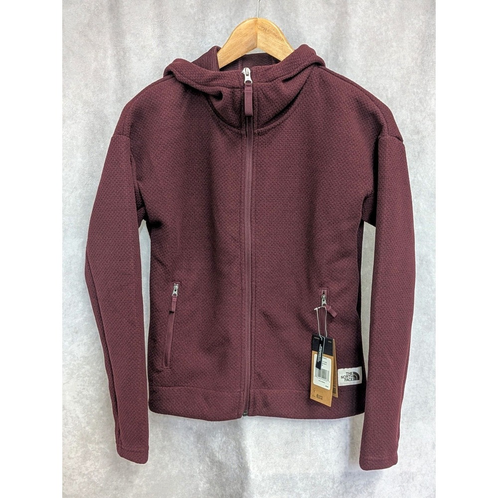 The North Face Women Sibley Textured Fleece Parka Deep Garnet Red‎ Heather XS